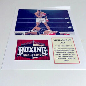 Muhammad Ali autographed photo